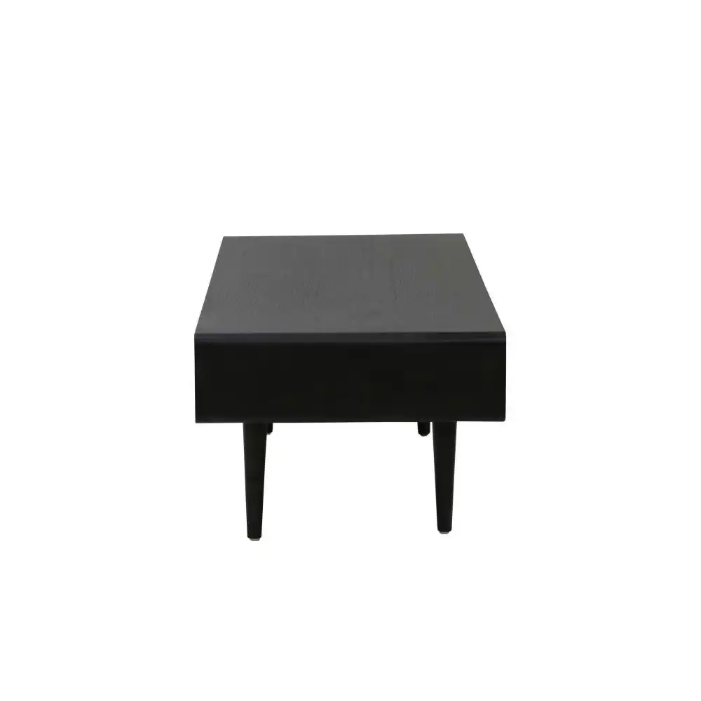 6IXTY Noche Rectangular Wooden Coffee Table 110cm - Black