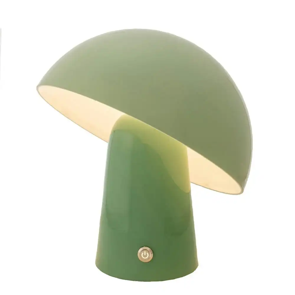 New Oriental Mario Modern Mushroom USB Rechargeable Table Desk Lamp Green