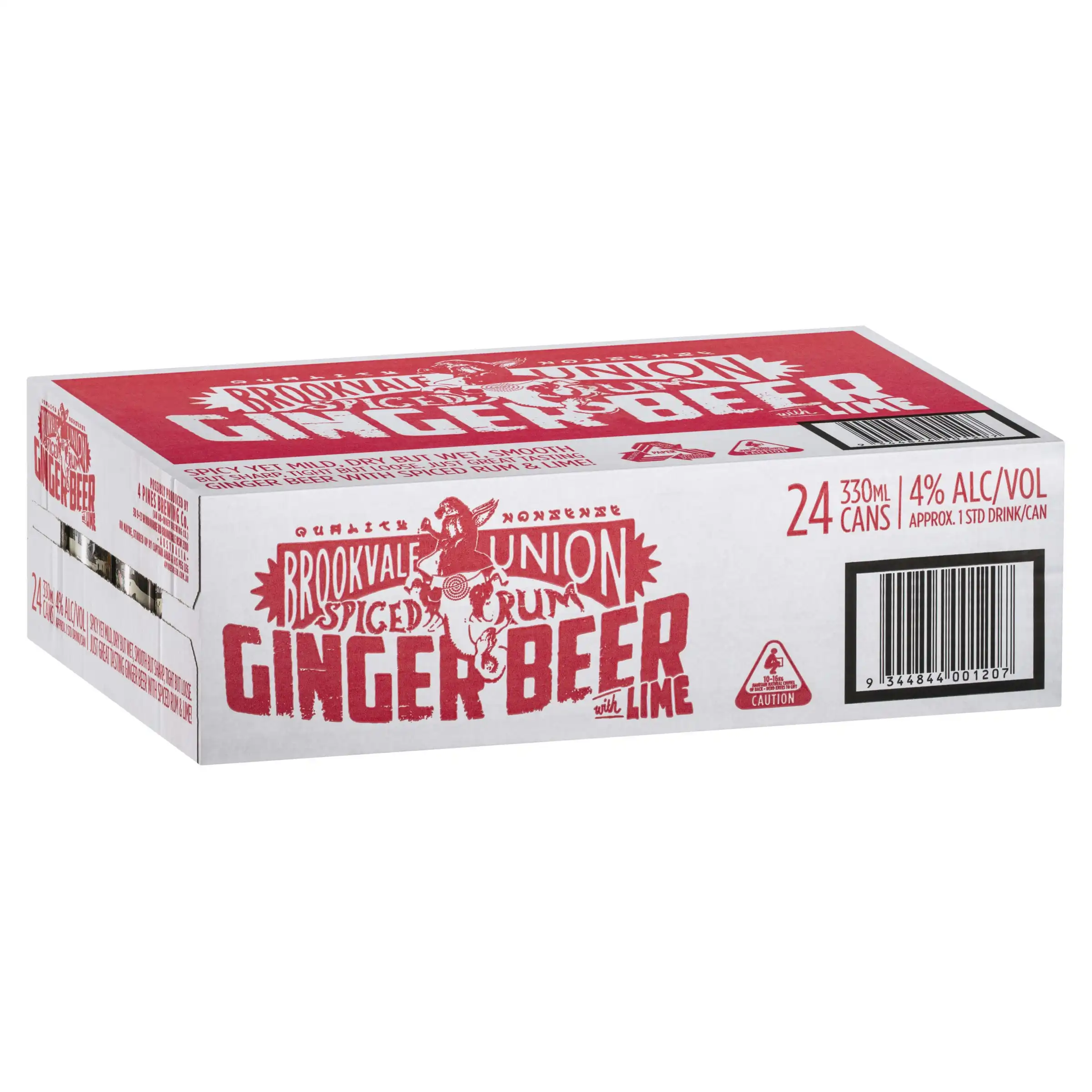 Brookvale Union Spiced Rum and Ginger Beer Case (4 x 6 x 330mL Can)