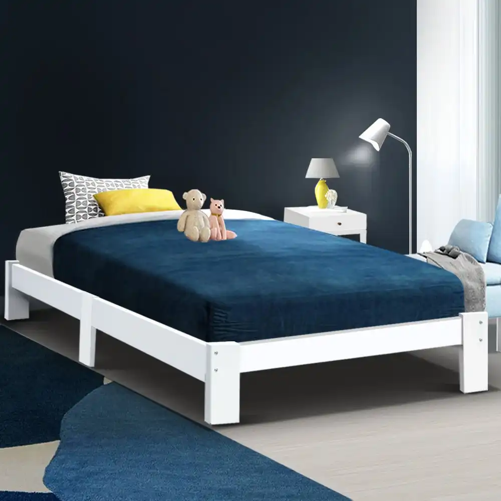 Artiss Bed Frame Wooden Single Bed Base JADE