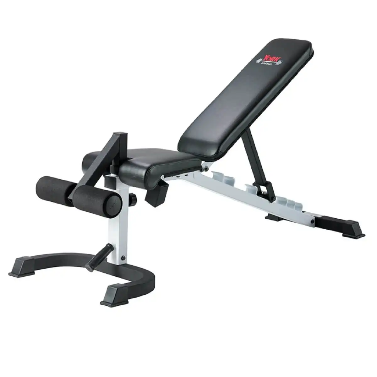 York Barbell FTS Flex Bench with Leg Hold Down