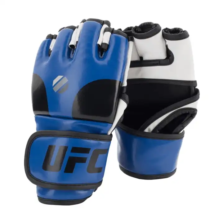 UFC Contender Open Palm MMA Training Gloves Blue L/XL