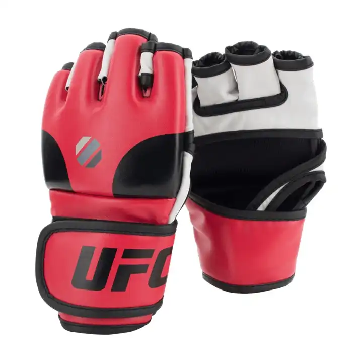 UFC Contender Open Palm MMA Training Gloves Red L/XL