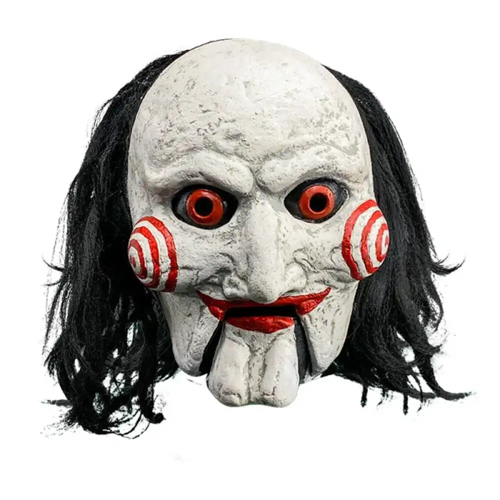 Saw Billy Puppet with Moving Mouth Mask