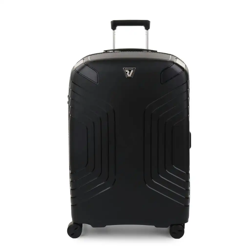 Roncato Ypsilon Large 78cm Hardsided Exp Spinner Suitcase Black