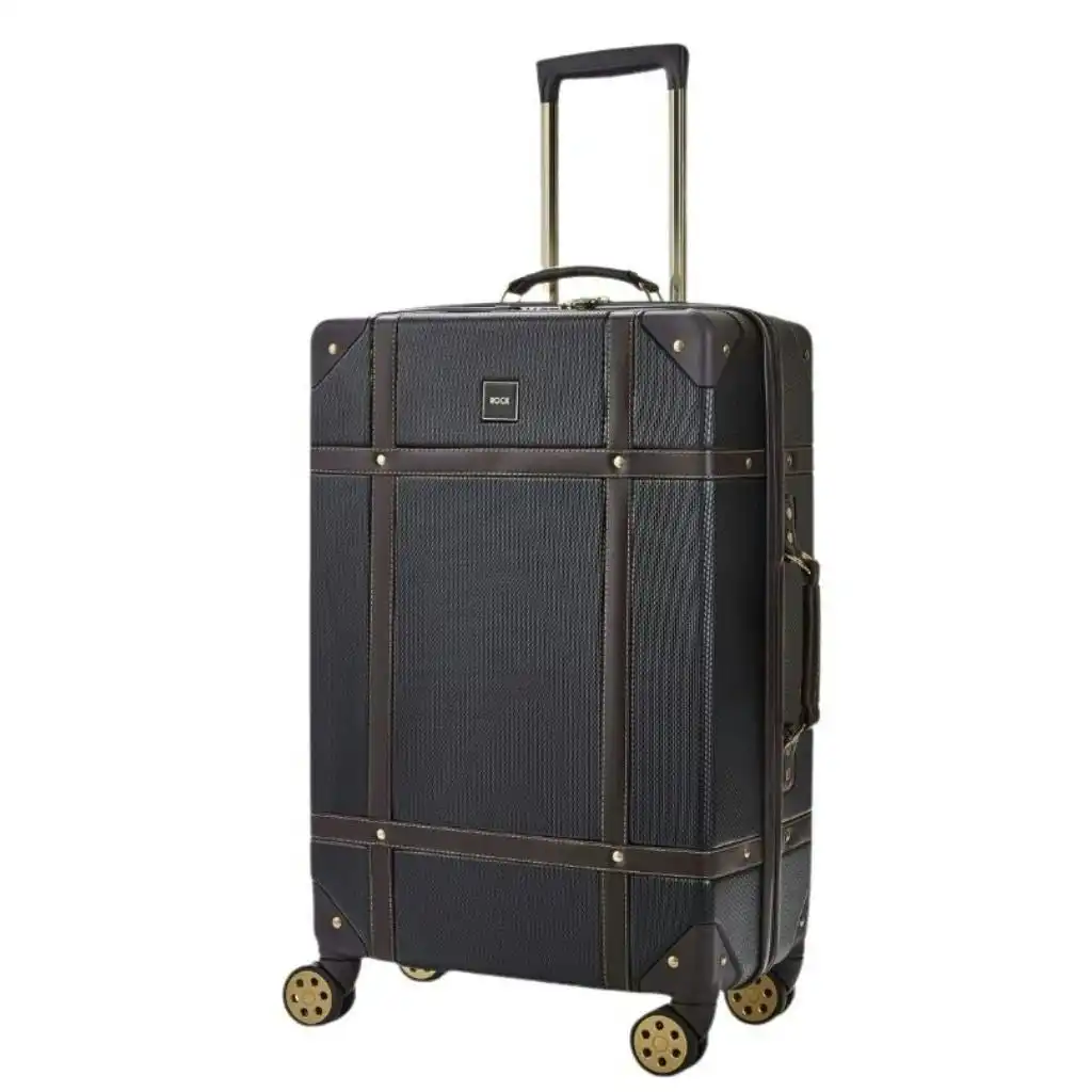 Rock Vintage 67cm Medium Hardsided Luggage - Black