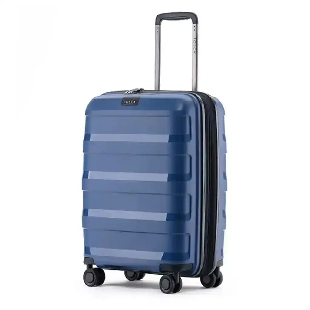 Tosca Comet Carry On 55cm Hardsided Suitcase - Stormy Blue