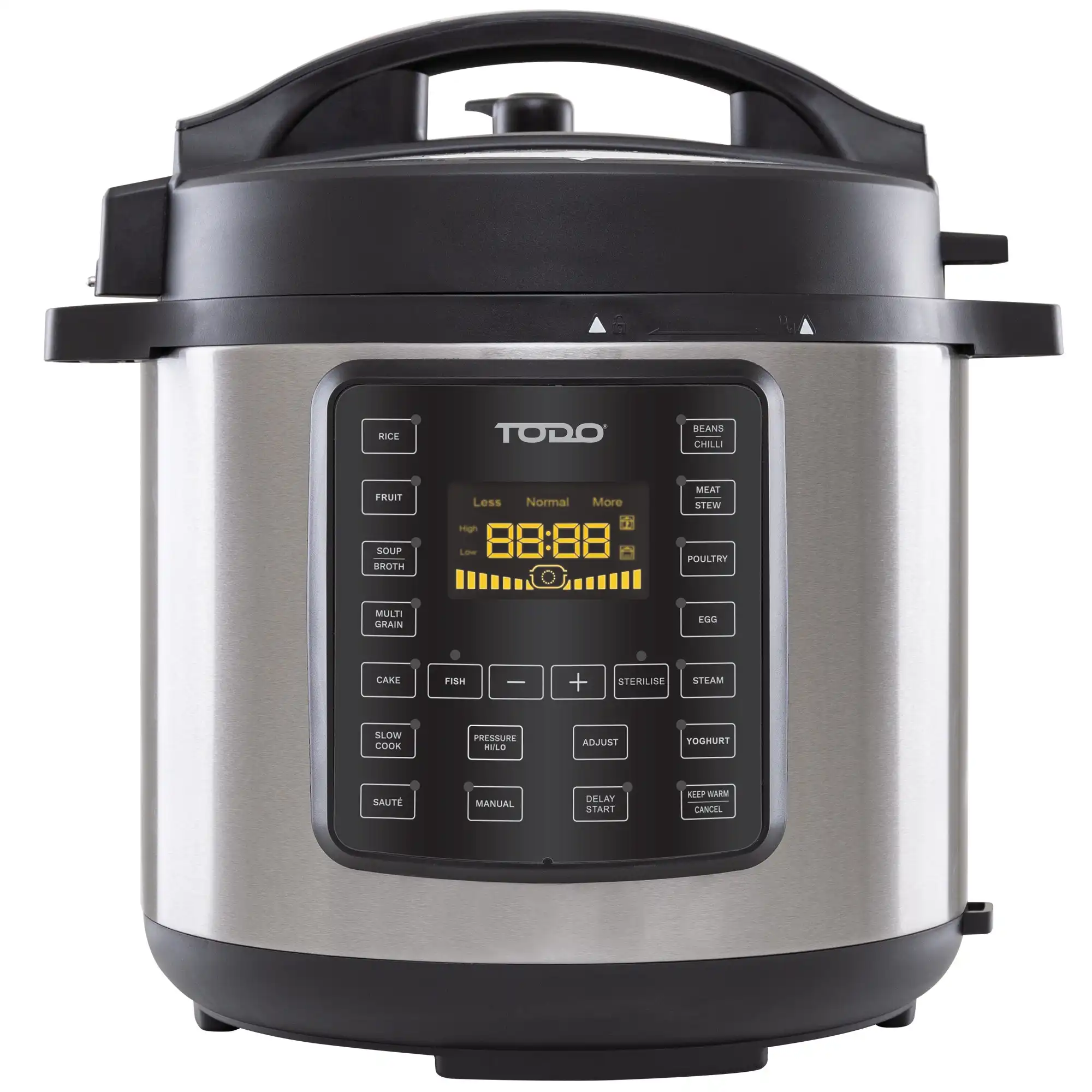 Todo 6L Electric Pressure Cooker 15 Preset Functions 1000W Non-Stick Cooking Pot
