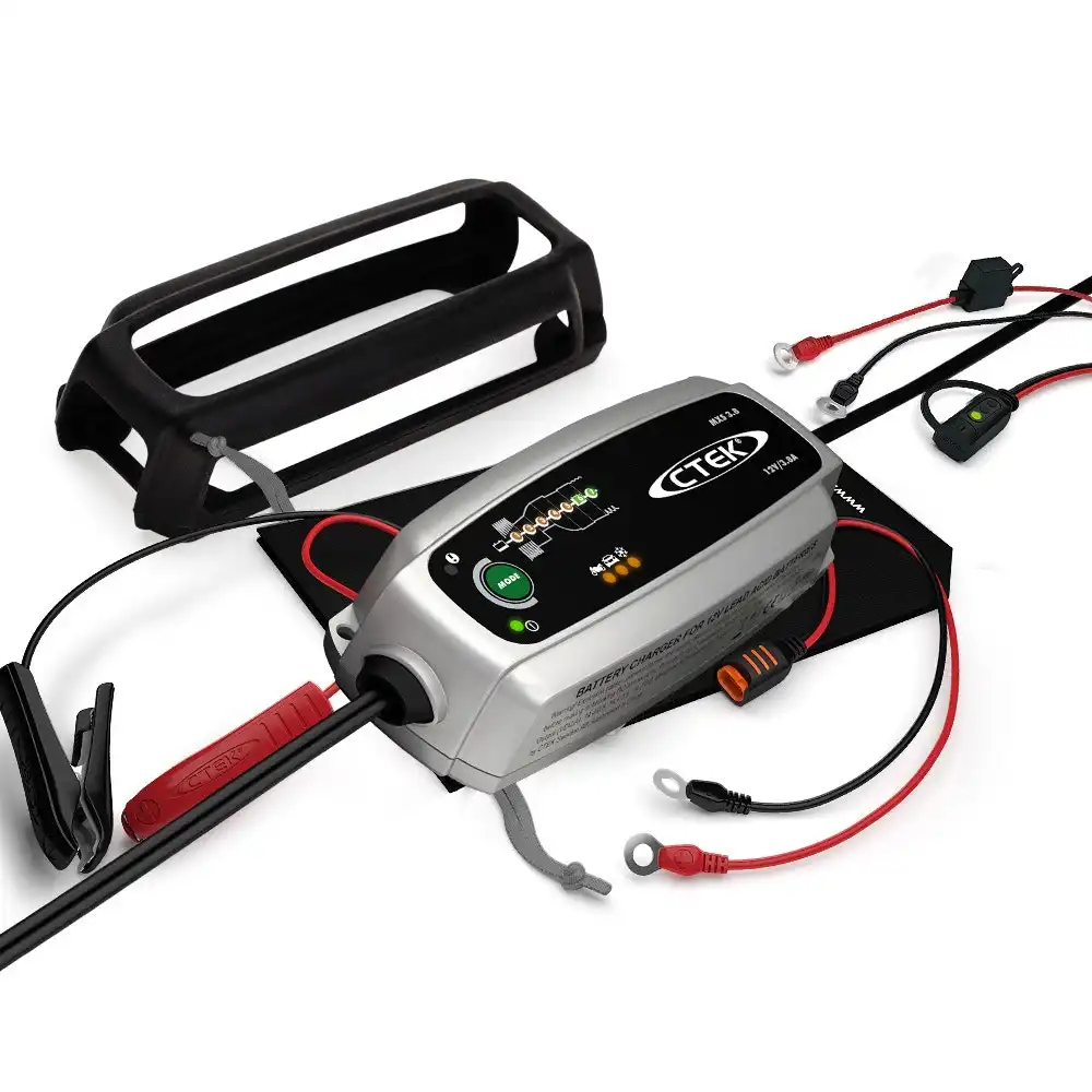 CTEK MXS 3.8 12V Smart Battery Charger Bundle Kit - Comfort Indicator Eyelet