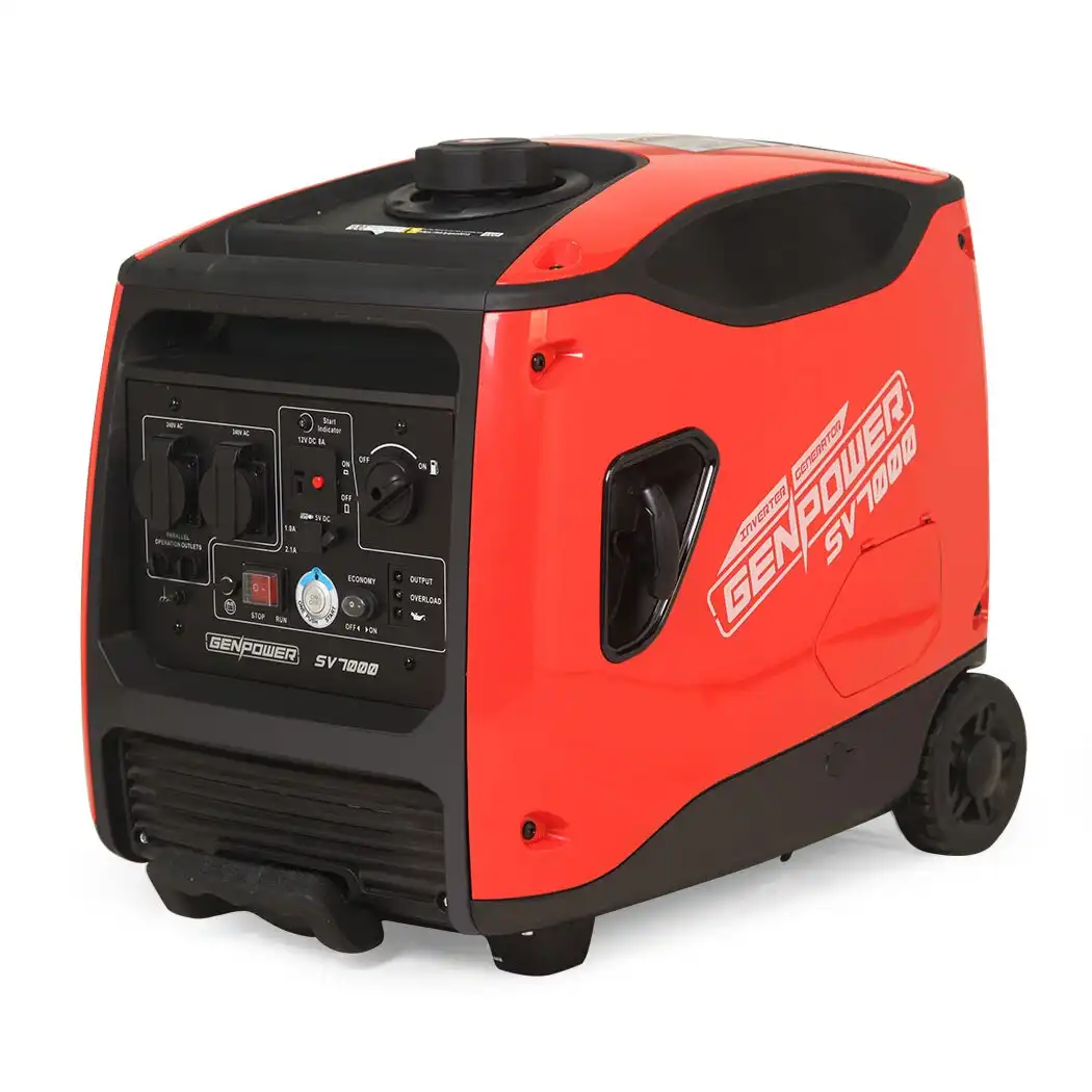 Genpower Inverter Generator Portable 4.5kW Max Petrol Pure Sine Wave Camping Power Station