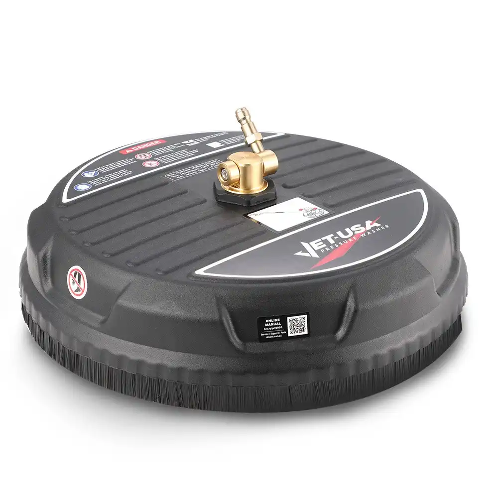 Jet-USA 15 Inch Nylon Pressure Washer Surface Cleaner, 1/4 Inch Fitting, For Concrete Driveway Patio Floor