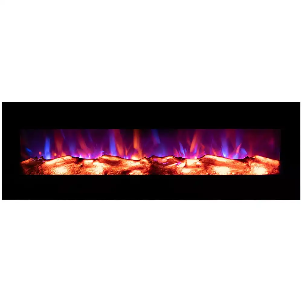 CARSON 105cm Wall Mounted Electric Fireplace Heater with Flame Effect Options
