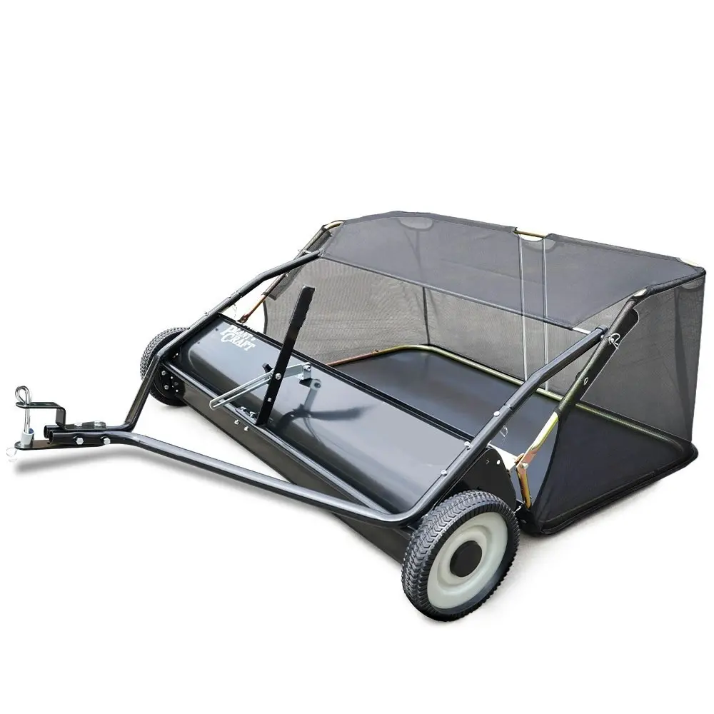 PlantCraft Lawn Sweeper 48 Inch Wide, Tow Behind Leaf and Grass