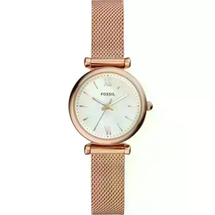 Fossil Carlie Mini ES4433 Rose Stainless Steel Womens Watch
