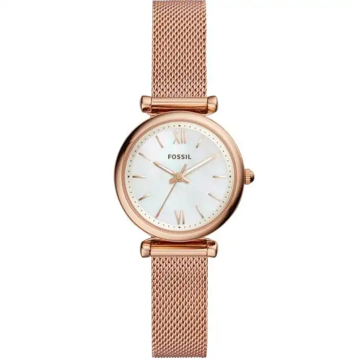 Fossil Carlie Mini ES4433 Rose Stainless Steel Womens Watch