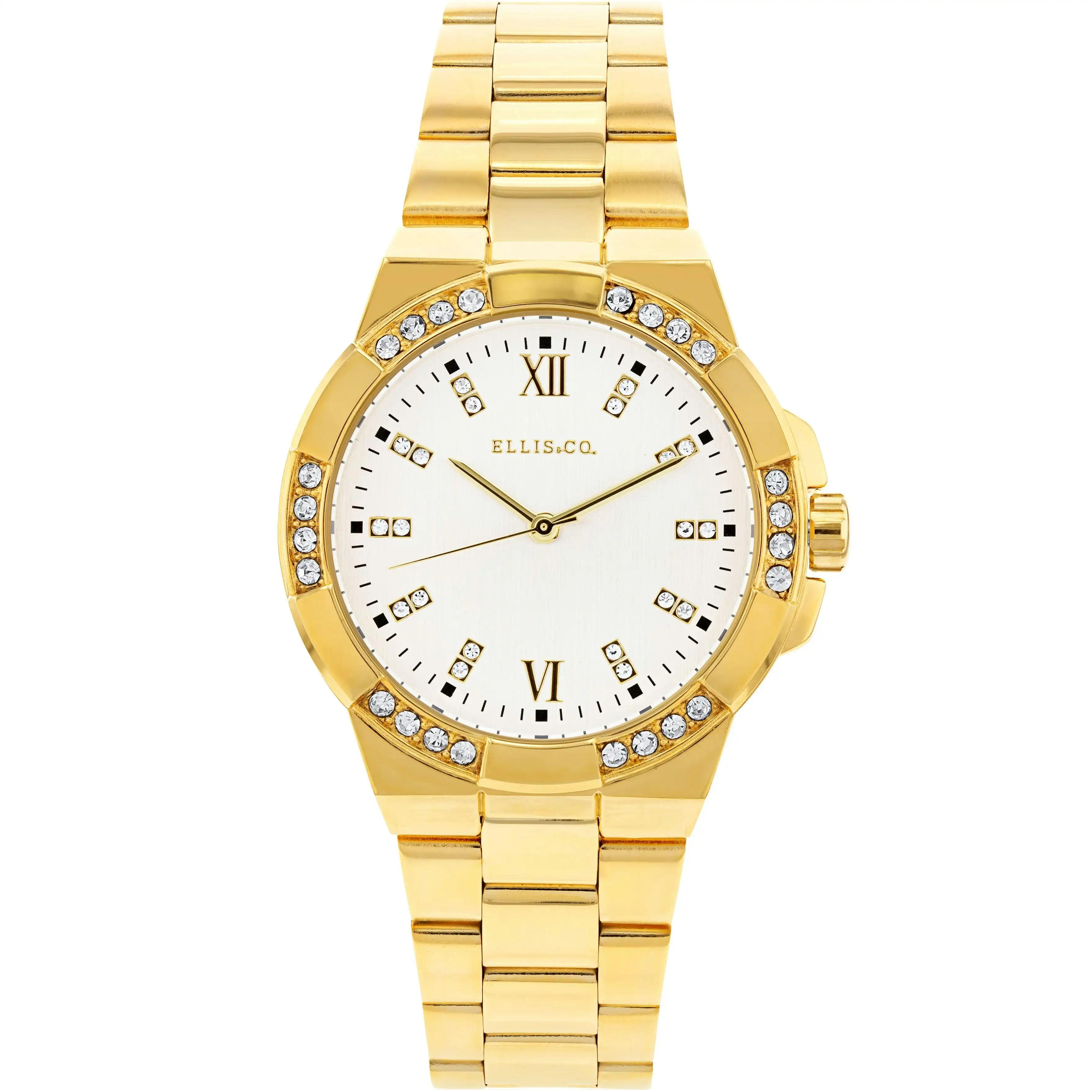 Ellis & Co 'Alyse' Gold Plated Women's Watch