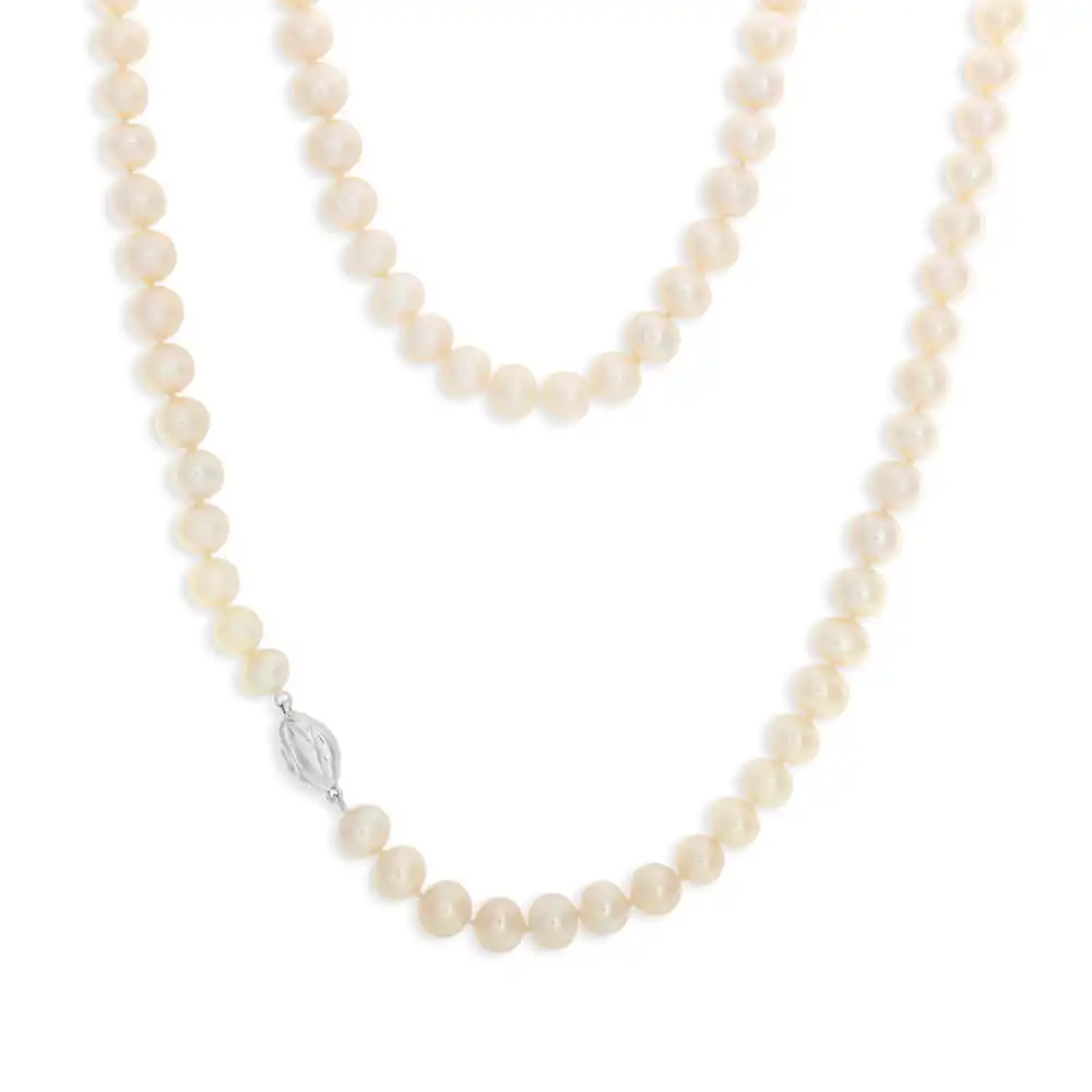 White Freshwater Strand 60cm Pearl Necklace