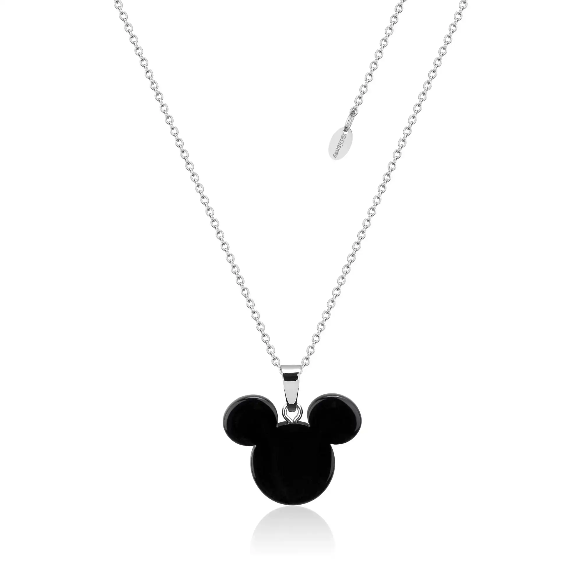 Disney Stainless Steel 47cm Mickey Mouse Black Necklace