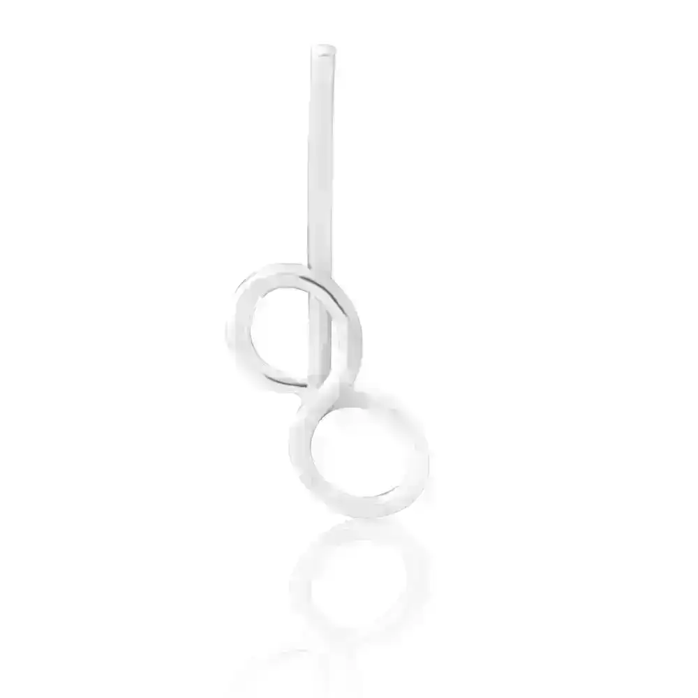 Sterling Silver Nose Stud Infinity