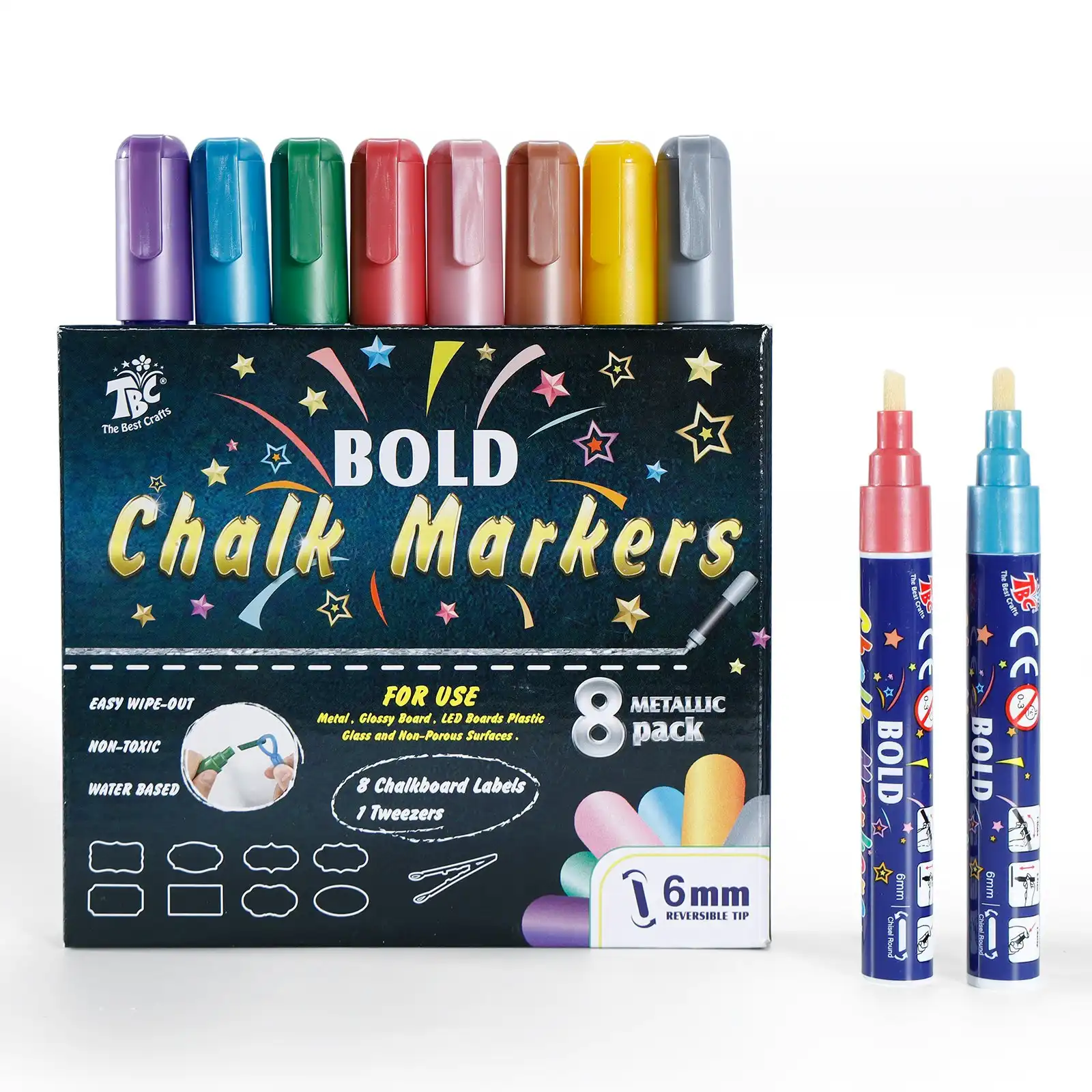 The Best Craft - Metallic Bold Chalk Markers