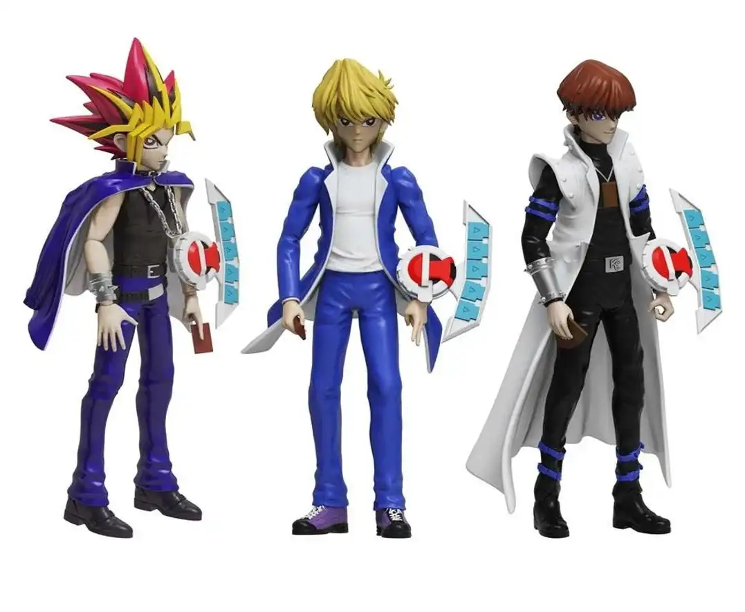 Yu-Gi-Oh 4" Action Figures with Accessories and Collectible Cards