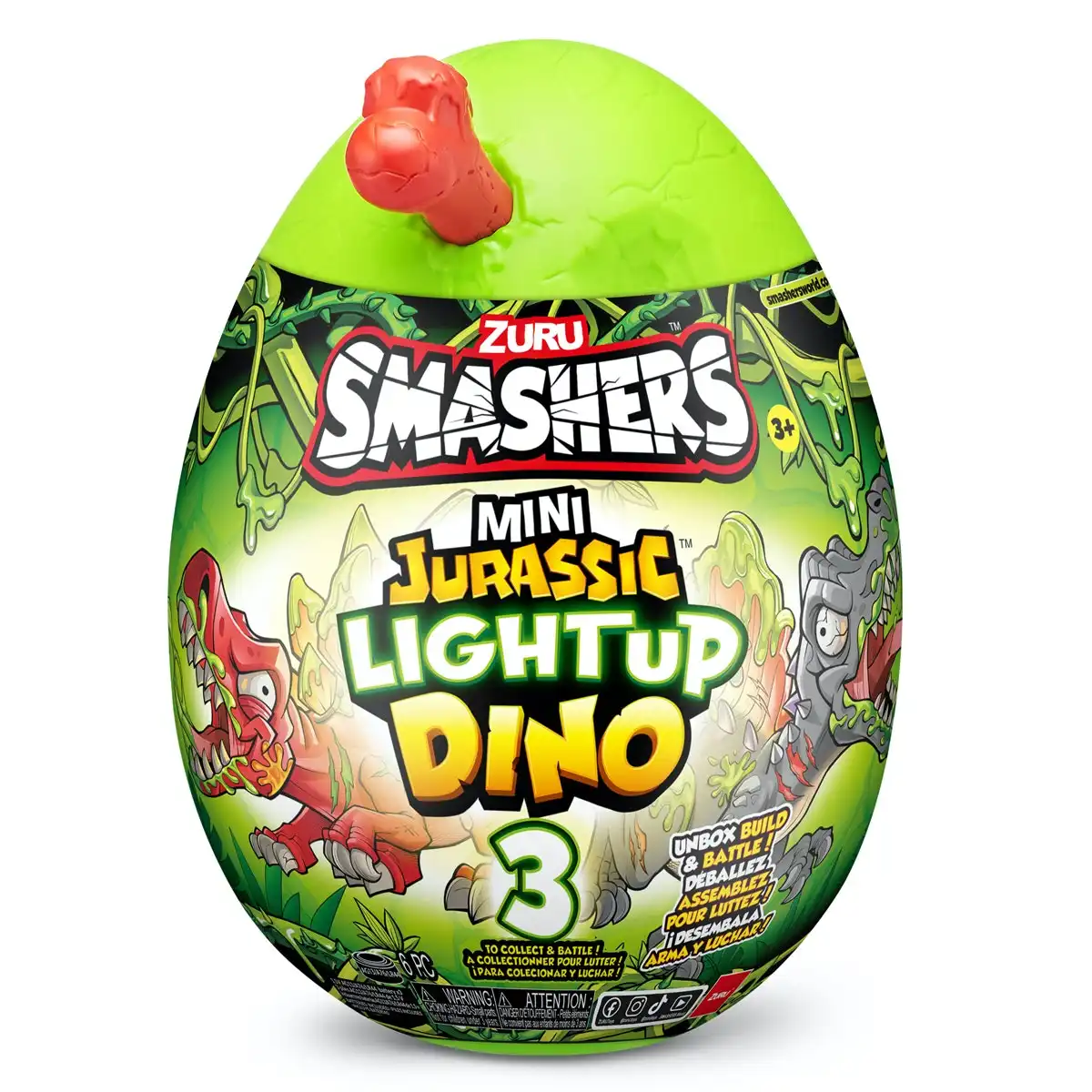 Smashers Mini Jurassic Light Up Dino Egg