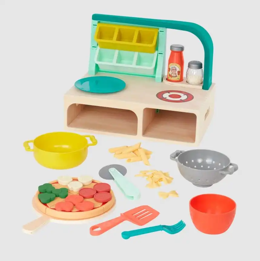 B. Toys Play Food Set - Mini Chef - Pizza & Pasta Playset