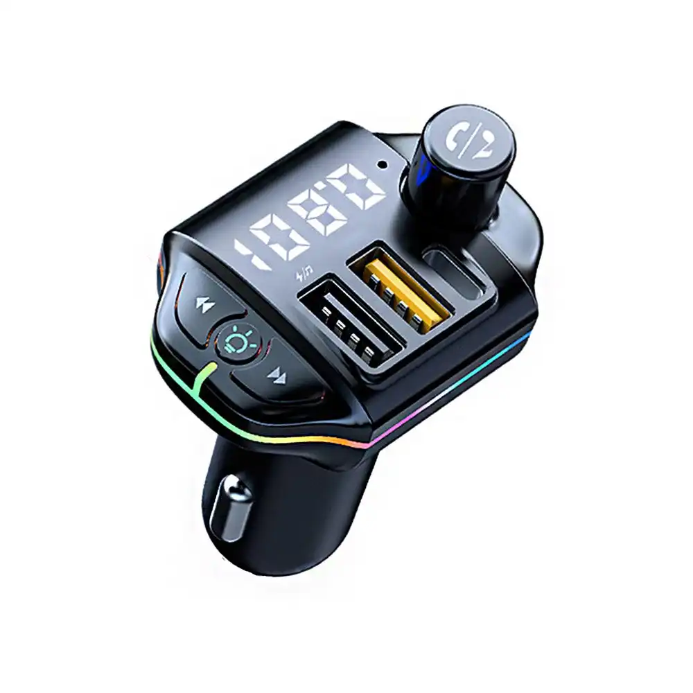 FM Transmitter Bluetooth 5.0 Car Charger Car Bluetooth Player