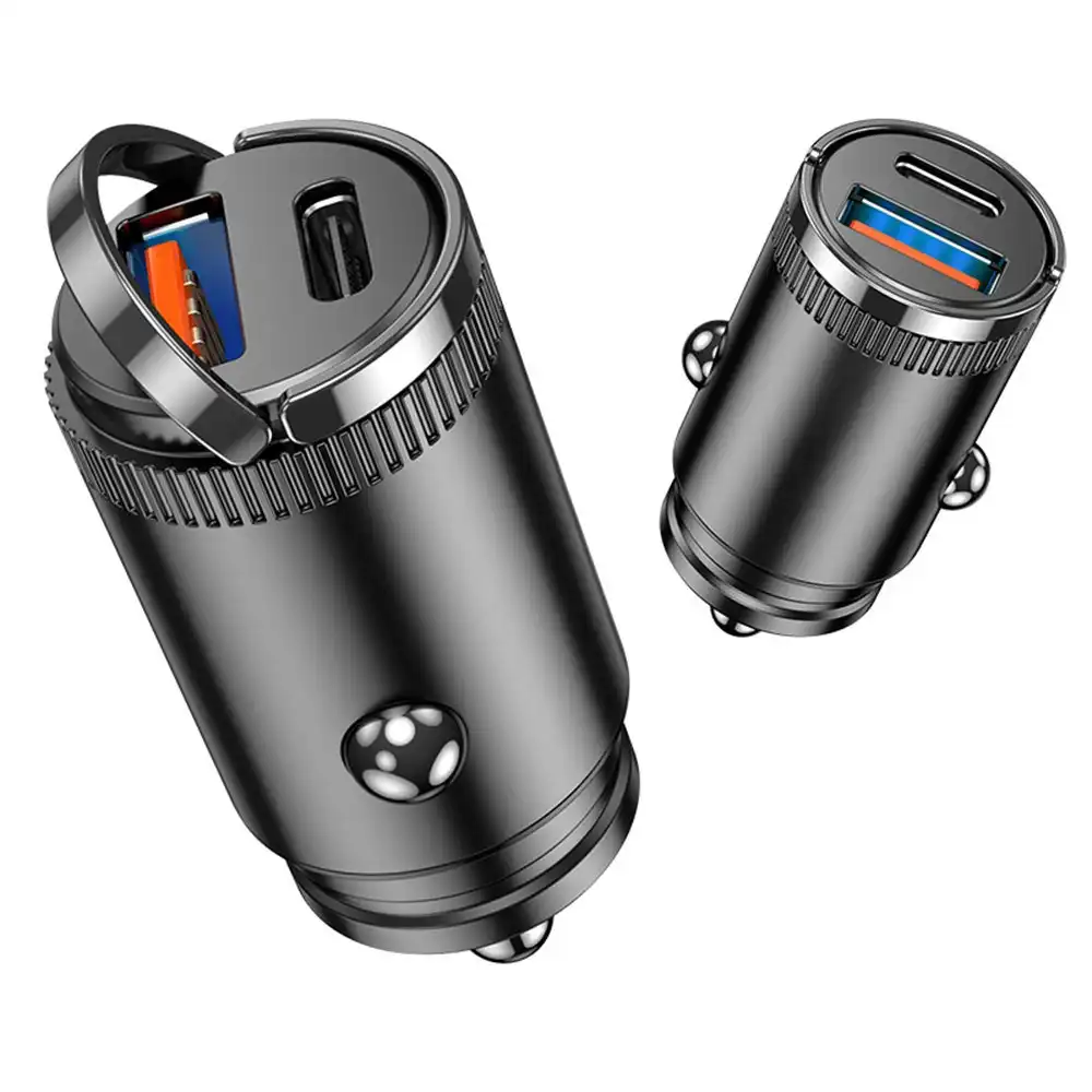 5A PD Type-c 30W USB Ultra Mini Car Charger Quick Charge