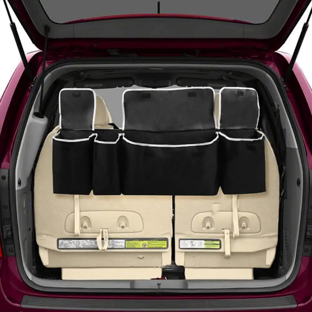 Adjustable Car Trunk Organizer Backseat Bag Capacity Car Seat Back Organizers