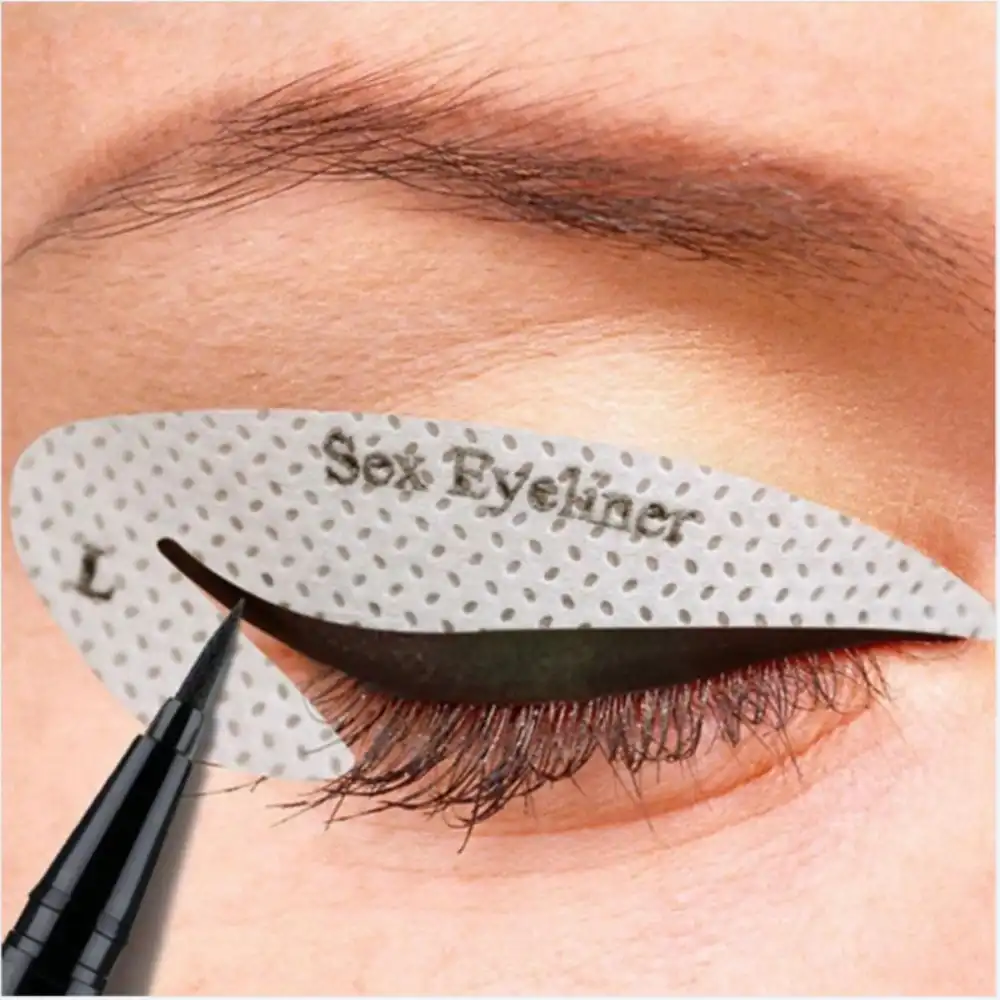 20pcs Eyeliner Template Eye Makeup Stencil Eyebrows Eye Shadow Makeup Stencil