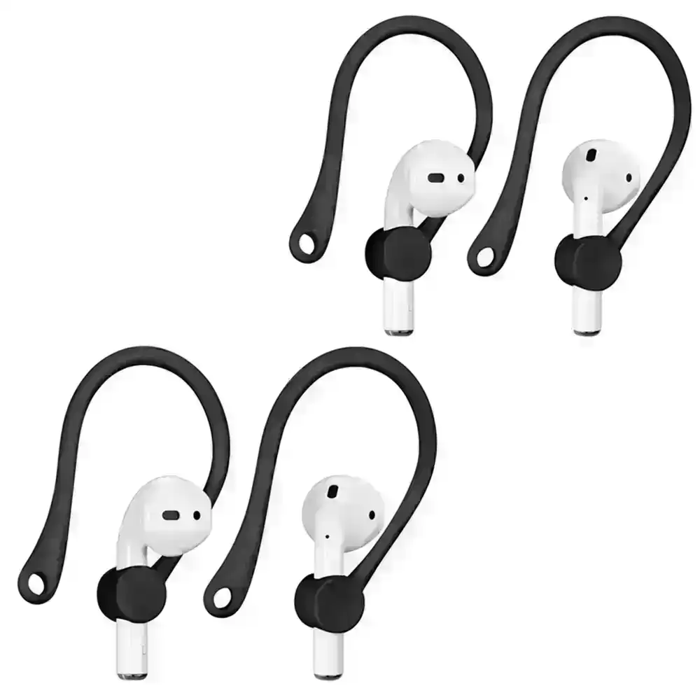 Two Pairs of Mini Anti-Fall Bluetooth Headset Ear Hooks for Air-Pods 1/2/3