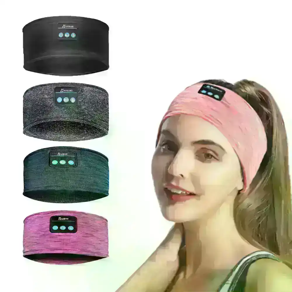 Music Sleeping Mask Headphones Wireless Bluetooth Sports Headband Bass Speakers