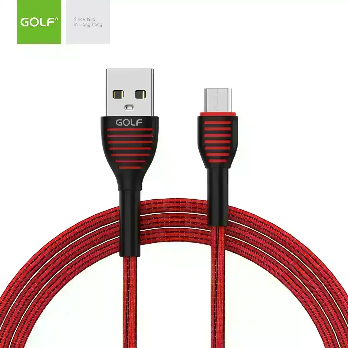 Golf GC-74M Cable USB 1m 3A charging data sync to Micro-USB