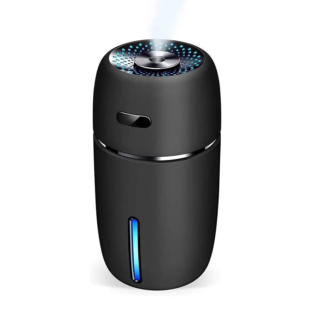 USB Mini Air Diffuser Home Running Lamp 200ml Capacity Portable Car Humidifier