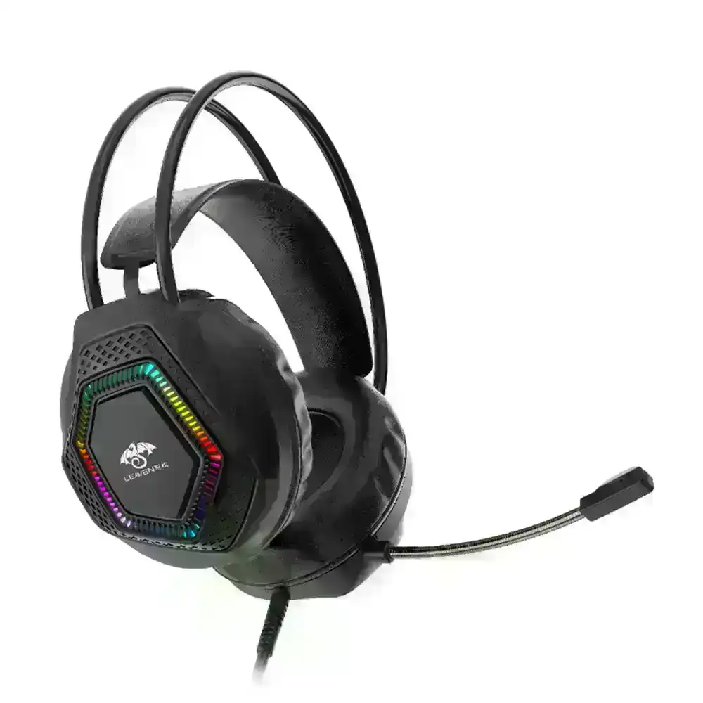7.1 Computer Wired Headset Wire Control Gaming Headphones With Microphone