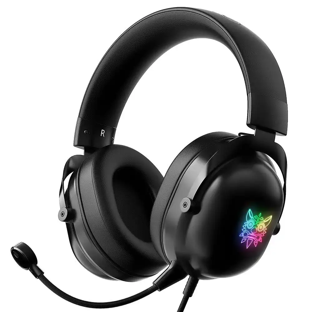 Onikuma X11 RGB Gaming Headset Noise Canceling Gaming Headphones with Mic