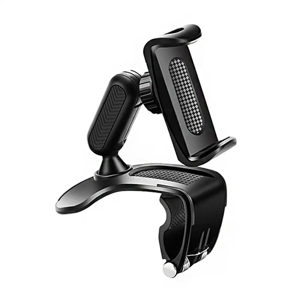 Car dashboard snap-on phone holder rotating car phone holder-black