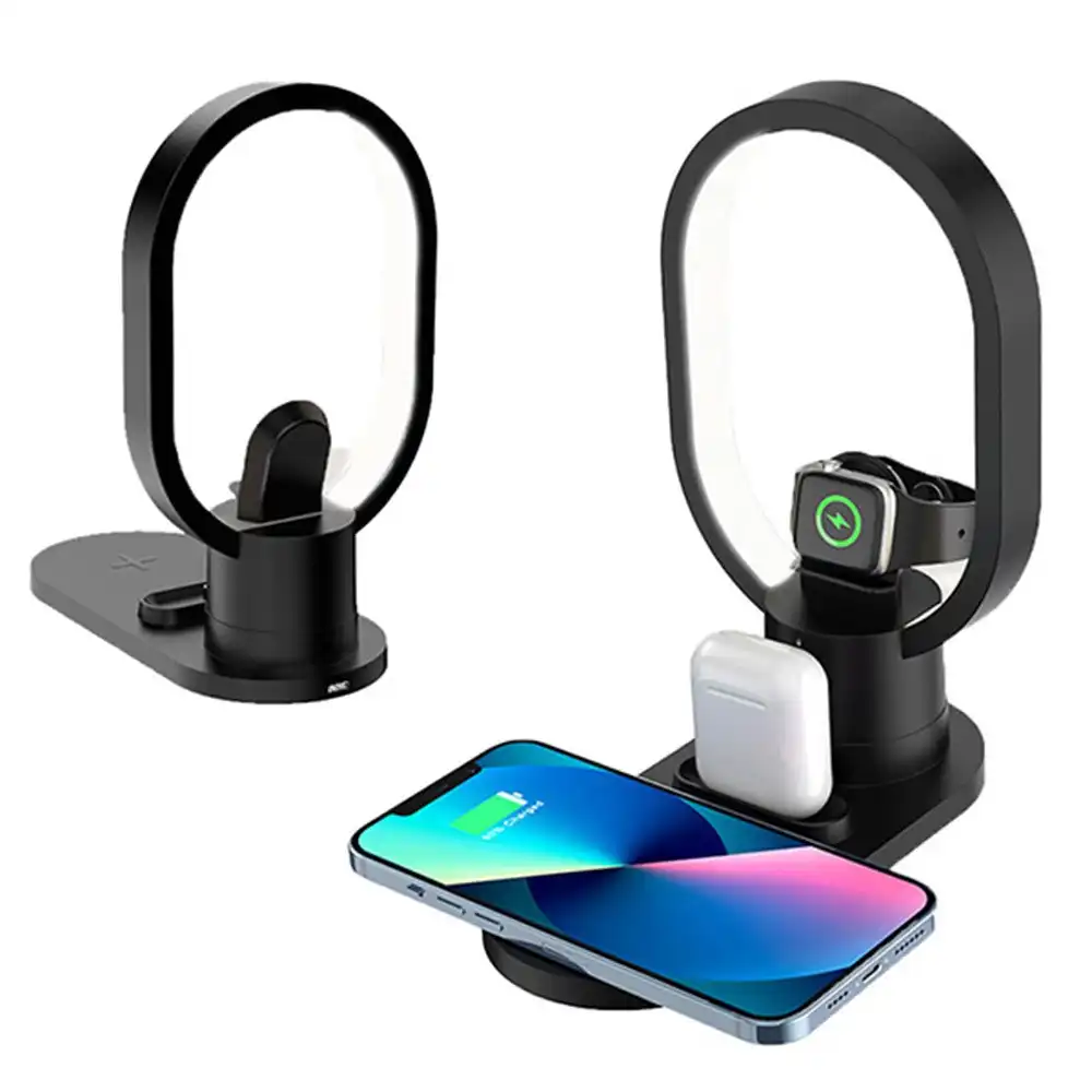4 in 1 Desktop Wireless Charger With Night Light