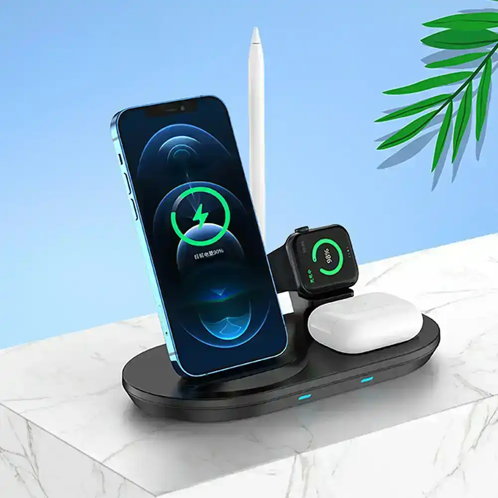 4 In 1 Wireless Charging Dock Station For iPhone, Apple Watch, Airpods Pro
