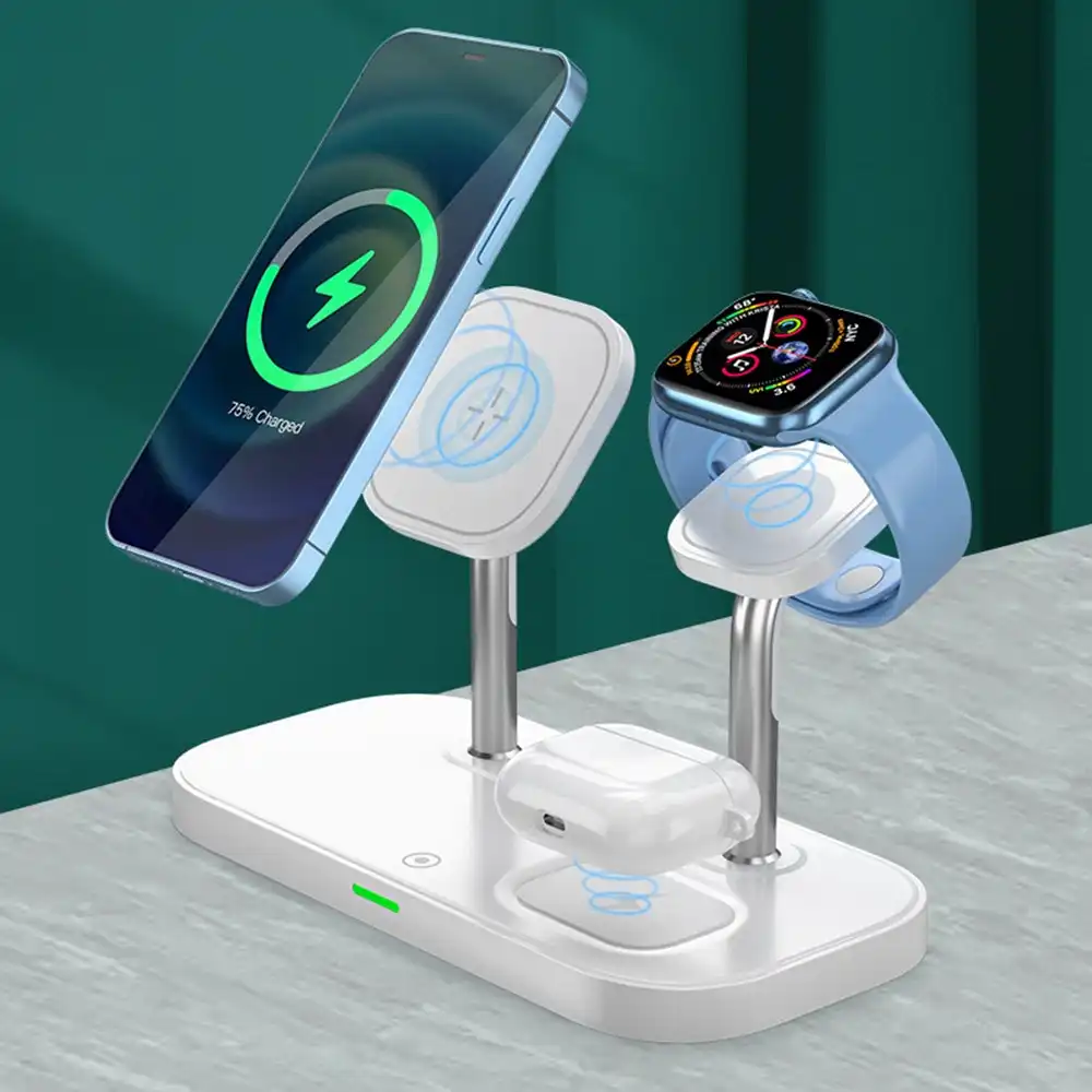 3 in 1 Magnetic Wireless Charger 15W Fast Charging Holder