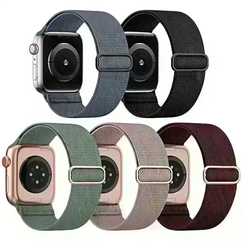 5 Pack Nylon watch band Wristbands for Apple iWatch Series 7 6 SE 5 4 3 2 1