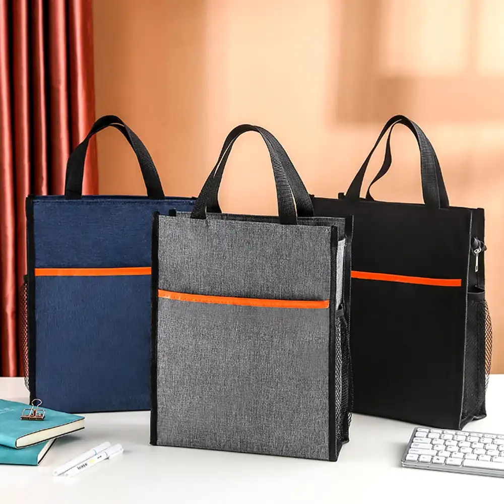 3 Pack Cationic Tote Bag Briefcase Document Bag Training Bag Book Bag