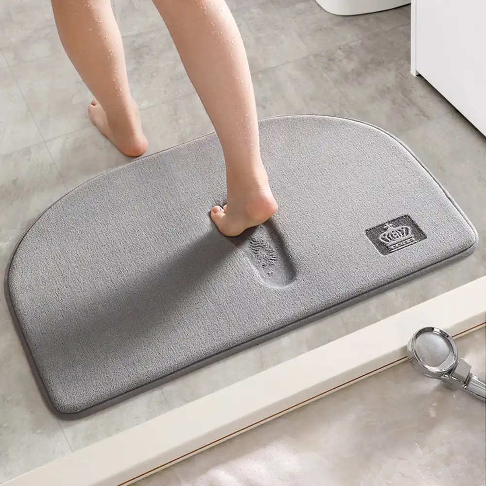 Super Absorbent Bath Mat Memory Foam Carpet Non-slip Bathroom Rug Mat