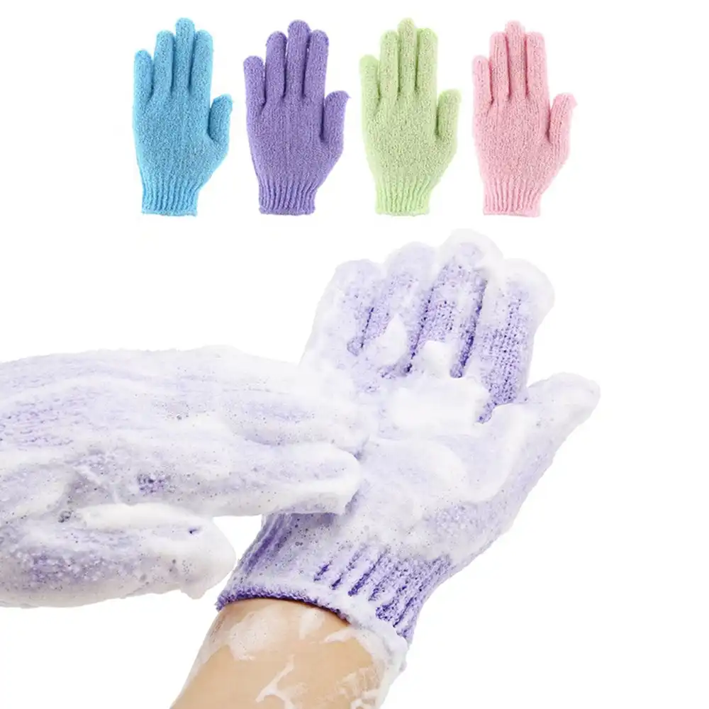 8Pcs Exfoliating Bath Gloves for Beauty Spa Massage Skin Shower Scrubber