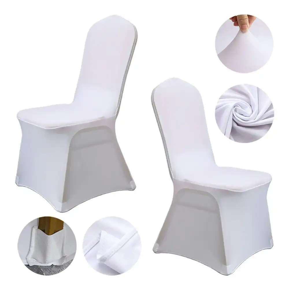 2 Pack Spandex Stretch Chair Cover Washable Chair Slipcovers for Party Decor