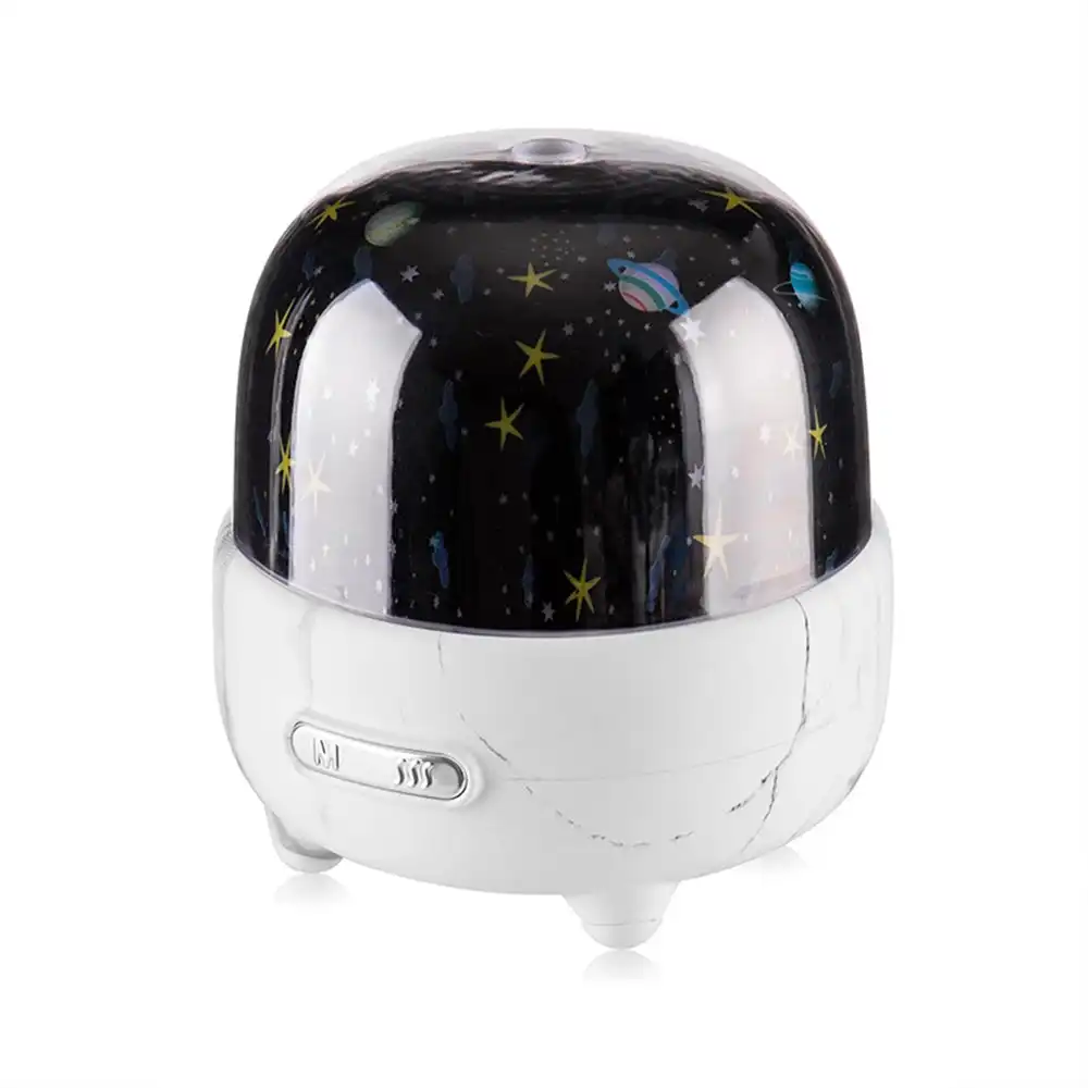 USB Aroma Humidifier With Starry Night light-White