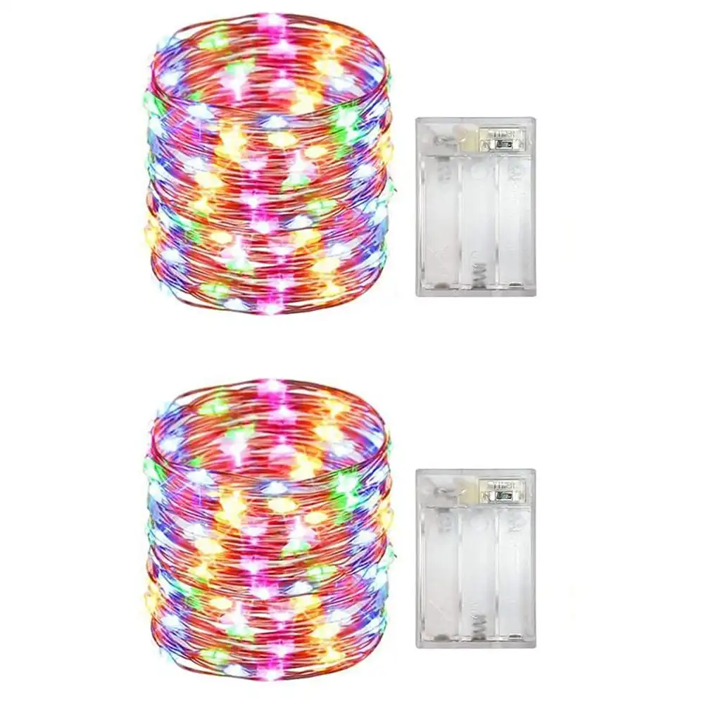 1/2 Pack Battery Operated String Lights Indoor LED Fairy Lights-Colorful