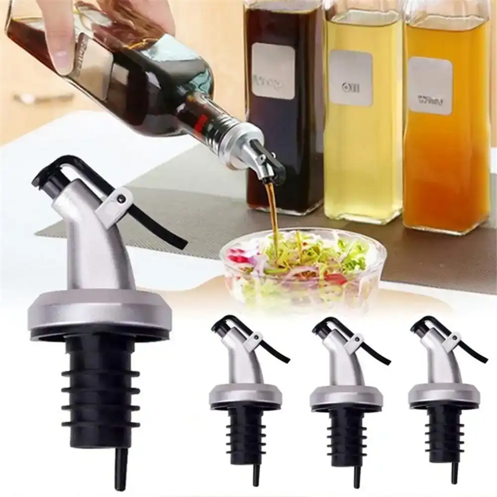 3Pcs Oil Bottle Stopper Lock Plug Seal Leak-Proof Food Grade Nozzle Sprayer