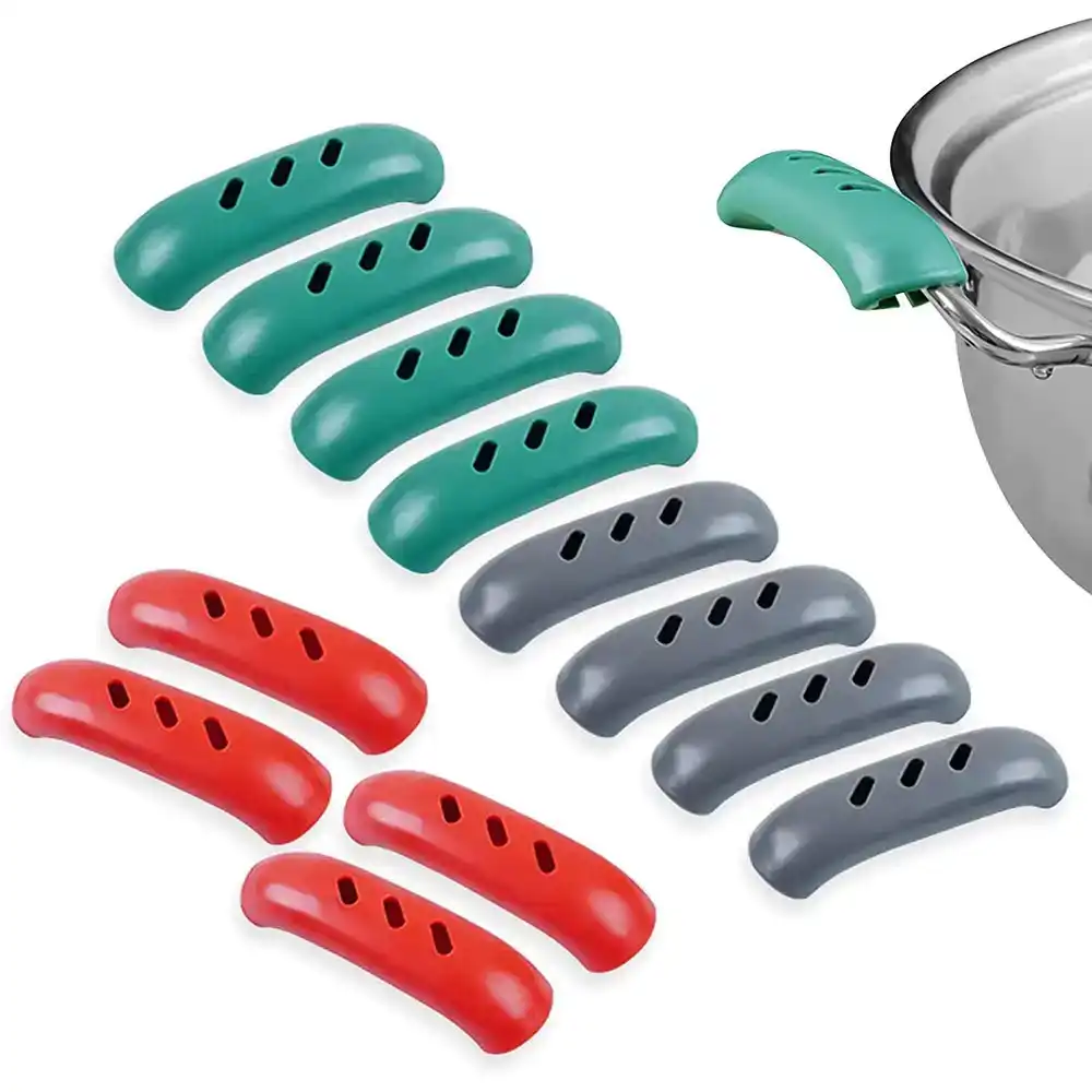 12Pcs Pot Handle Cover Silicone Pot Handle Sleeve Silicone Skillet Handle Cover